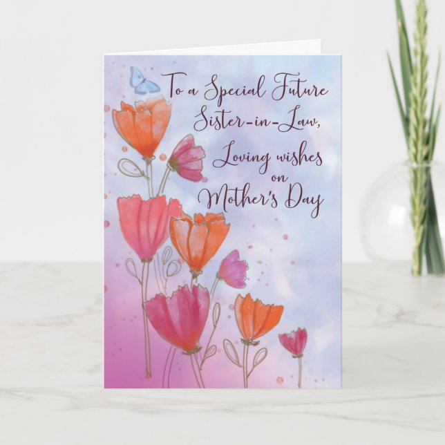 À la future soeur en droit Carte d'amour de la Fêt (Devant)