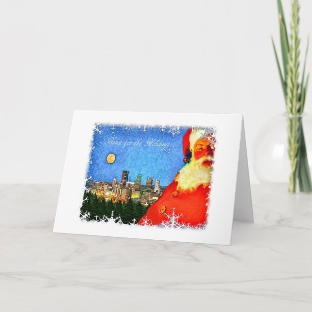 "À la maison pour les vacances carte à Pittsburgh" (Devant)