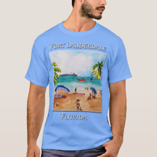 À la plage Fort Lauderdale Floride TShirt 3