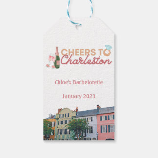 "À la santé de Charleston" Étiquette de cadeau de