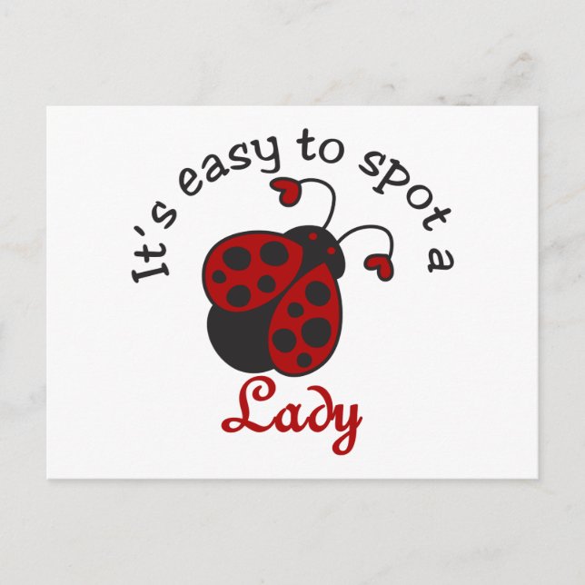 A Lady Postkarte (Vorderseite)