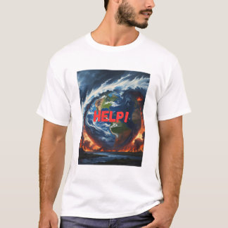 À l'aide ! - T-shirt Terre en crise