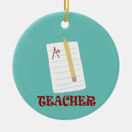 A+ Lehrer Keramik Ornament
