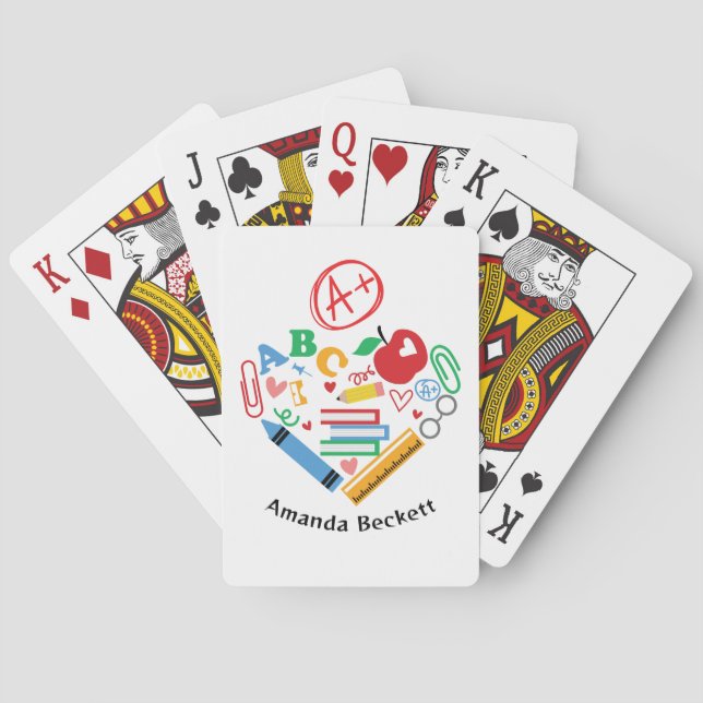 A+ Lehrerschulbedarf Spielkarten (Rückseite)