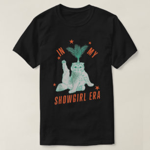 À l'ère de ma showgirl drôle T-shirt de chat rétro