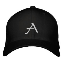A-Letter-bestickt - Benutzerdefinierter Anfang Bestickte Baseballkappe