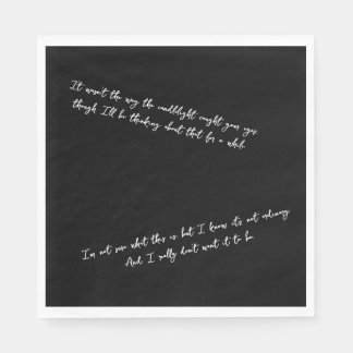 A Letter Few Days After a First Date Serviette