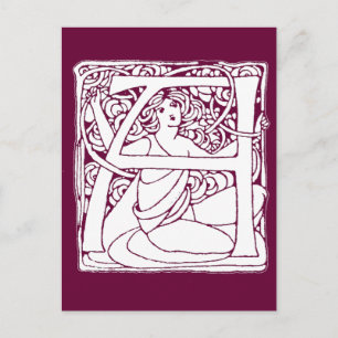 A Letter Lady Postkarte