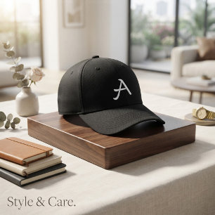 A-Letter Stickerei – Individueller Anfangsbuchstab Bestickte Baseballkappe