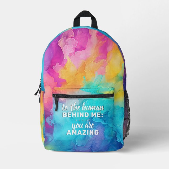 À l'homme derrière moi sac à dos personnalisé - Ar (Recto)