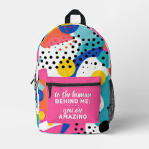 À l'homme derrière moi sac à dos personnalisé - Po