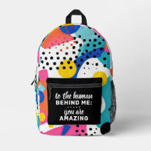 À l'homme derrière moi sac à dos personnalisé - Po