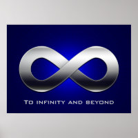 À l'infini et au-delà - affiche mathématique