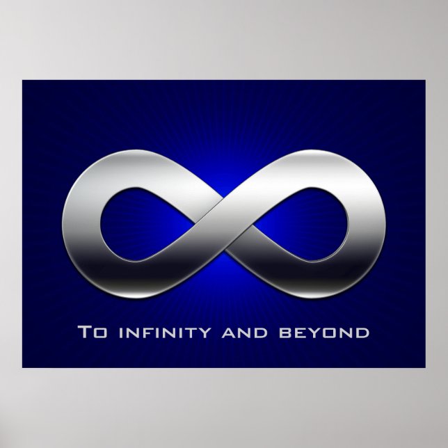 À l'infini et au-delà - affiche mathématique (Devant)
