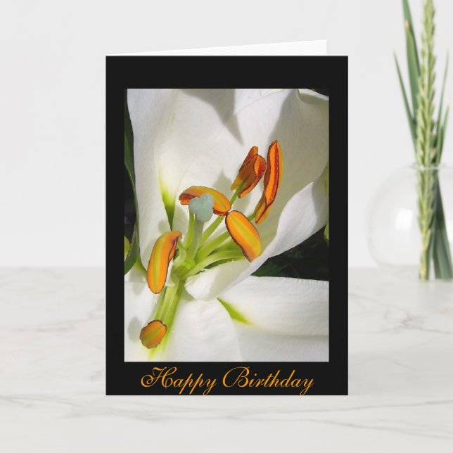 À L'Intérieur De La Carte Lily Anniversaire (Devant)