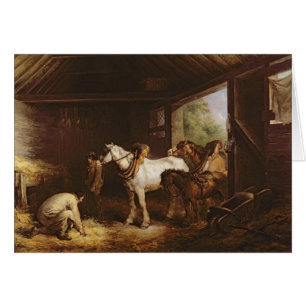 À l'intérieur d'une écurie