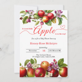 A Little Apple Is On The Way | Fall Baby Shower Einladung
