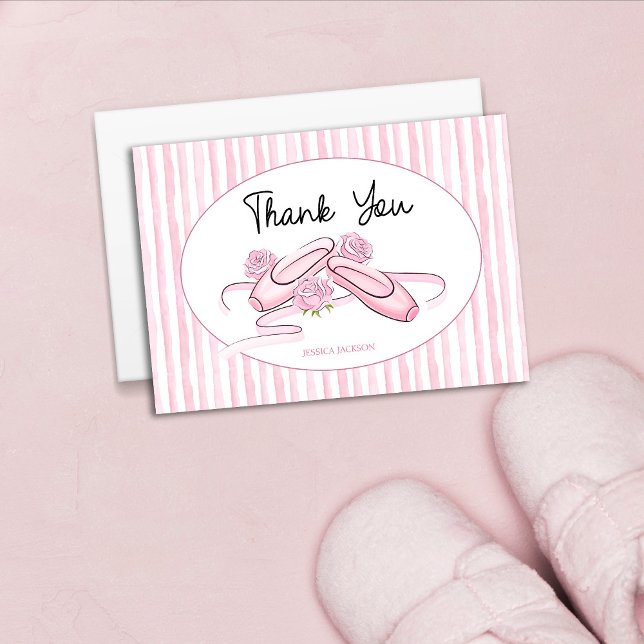 A Little Ballerina is on the Way  Dankeskarte (Von Creator hochgeladen)