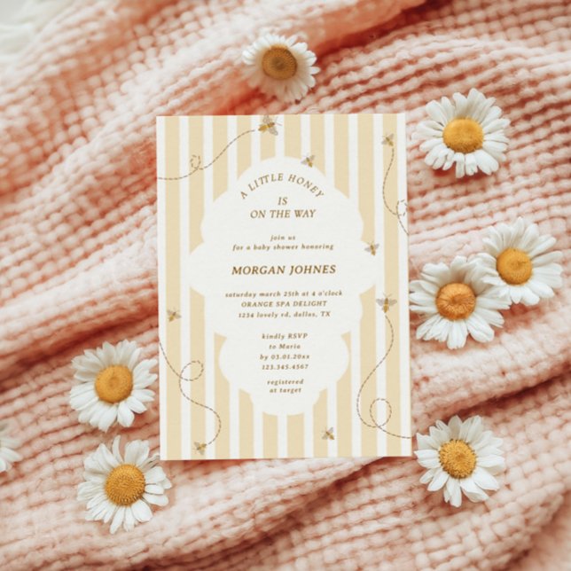 A Little Bee Baby Shower Invitation (Créateur téléchargé)