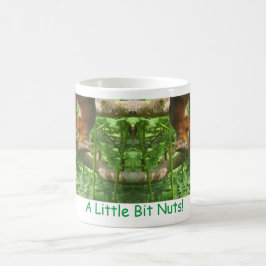 "A Little Bit Nuts", Rote Eichhörnchen auf den Kop Kaffeetasse