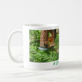 "A Little Bit Nuts", Rote Eichhörnchen auf den Kop Kaffeetasse