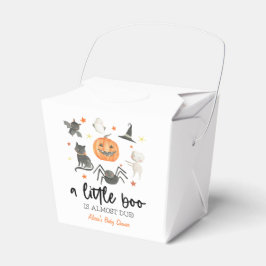 A Little Boo Is Almost Due! Baby Shower Halloween Geschenkschachtel