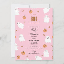 A Little Boo Is Almost Due Halloween Baby Shower