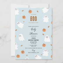 A Little Boo Is Almost Due Halloween Baby Shower