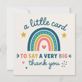 A Little Card to Say a Very Big Thank You  Feiertagskarte