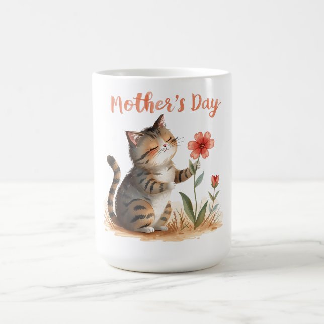 A Little Cat’s Gift for Mom Kaffeetasse (Mittel)