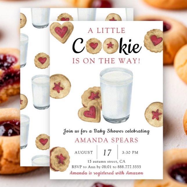 A Little cookie is on the way Baby shower Einladung (Von Creator hochgeladen)