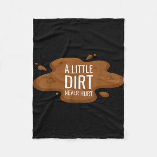 A little dirt hurt kids mud play graphic boys  fleecedecke