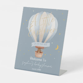 A Little Explorer Hot Air Balloon Welcome  Sockelschild