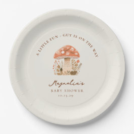 A Little Fun Guy Mushroom Fall Baby Shower  Pappteller