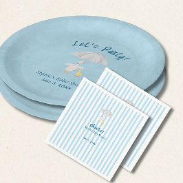 A Little Goose Is On The Way Storybook Baby Shower Serviette