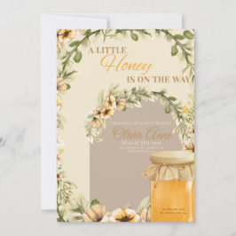 A Little Honey is on the Way baby shower invite Einladung