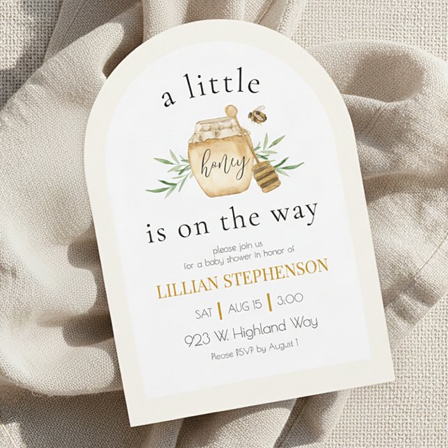 A Little Honey Is On The Way Bee Baby Shower  Einladung (Von Creator hochgeladen)