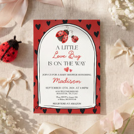 A Little Love Bug Baby Shower Invitation