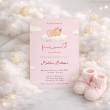 A Little Piece of Heaven Clouds Baby Girl Shower
