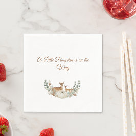 A Little Pumpkin is on the Way" Baby Bib Serviette