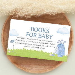 A Little Putter Golf Baby Shower Books for Baby Begleitkarte