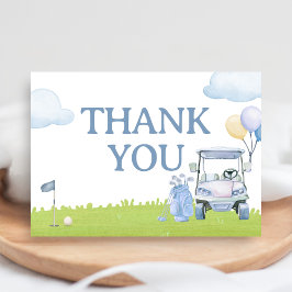A Little Putter Golf Baby Shower Dankeskarte