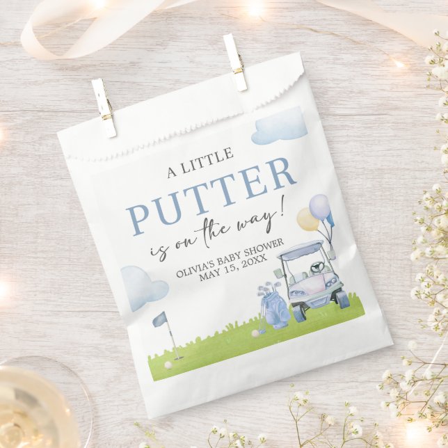 A Little Putter Golf Baby Shower Geschenktütchen (Ausgeschnitten)