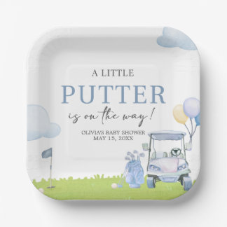 A Little Putter Golf Baby Shower Pappteller