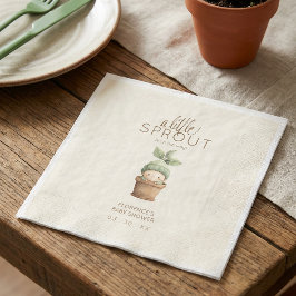 A Little Sprout Baby Shower Serviette