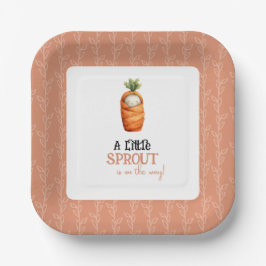 A Little Sprout on the Way Baby Shower Invitation  Pappteller
