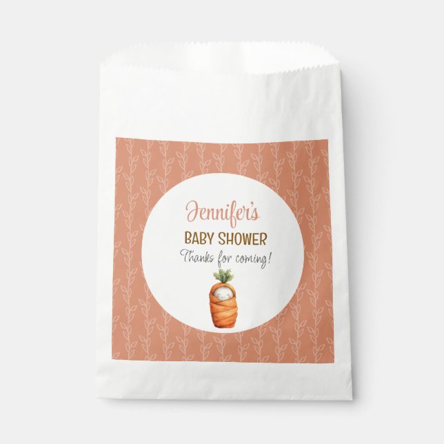 A Little Sprout on the Way  Favor Bag Geschenktütchen (Vorderseite)