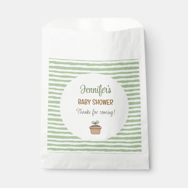 A Little Sprout on the Way  Geschenktütchen (Vorderseite)