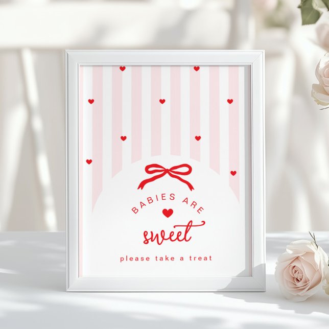 A Little Sweetheart Babies are sweet coquette Bow Poster (Von Creator hochgeladen)
