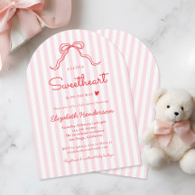 A Little Sweetheart Bow Valentine's Baby Shower